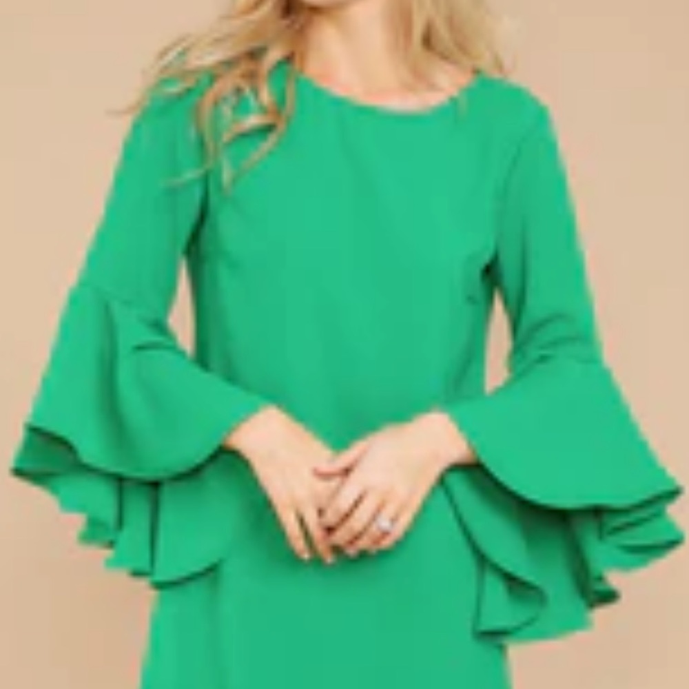 NWT Red Dress Boutique Table for Two Green dress